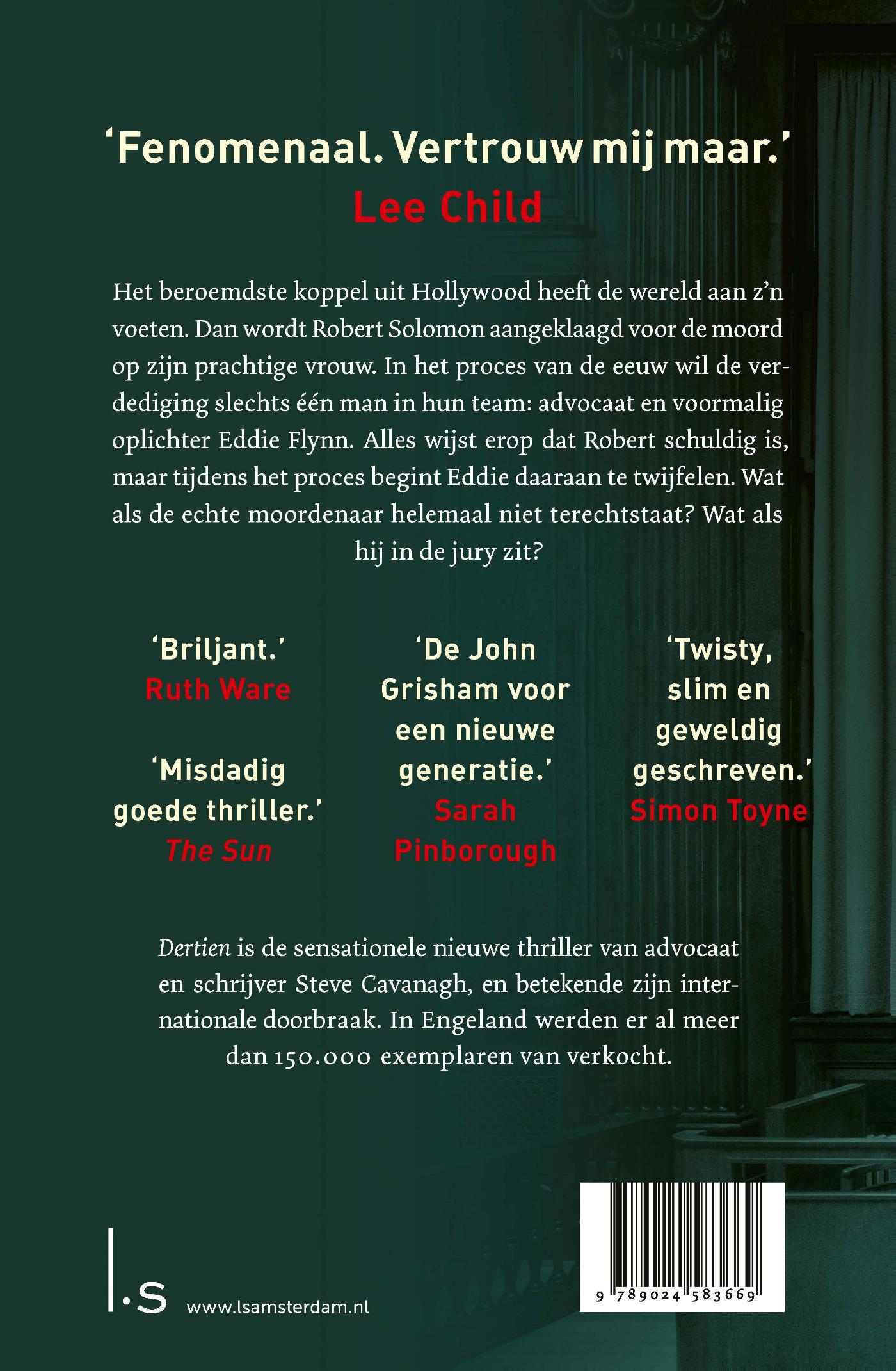 Achterkant van Dertien