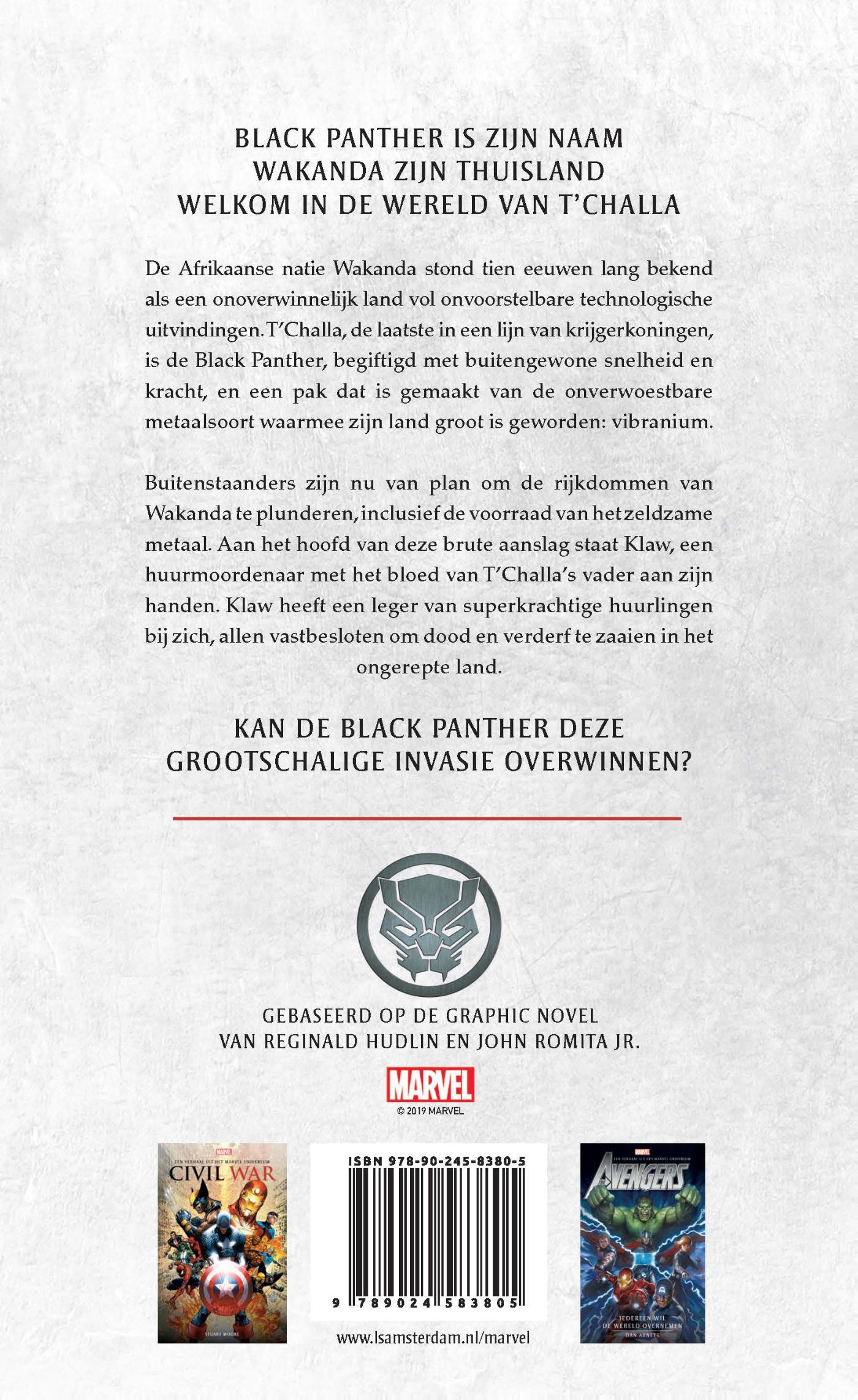 Achterkant van Wie is de Black Panther?