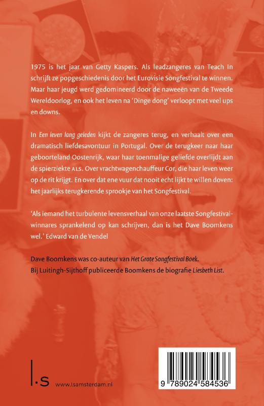 Achterkant van Een leven lang geleden