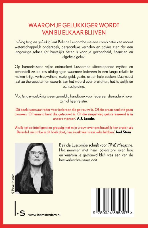 Achterkant van Nog lang en gelukkig