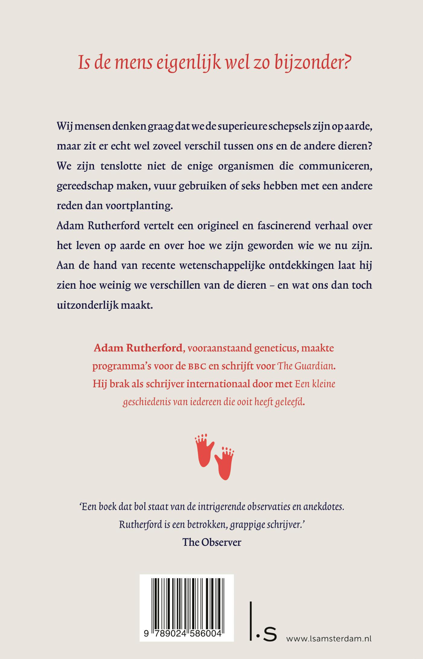 Achterkant van Het boek over de mensheid
