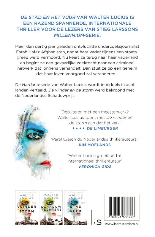 Achterkant van De stad en het vuur