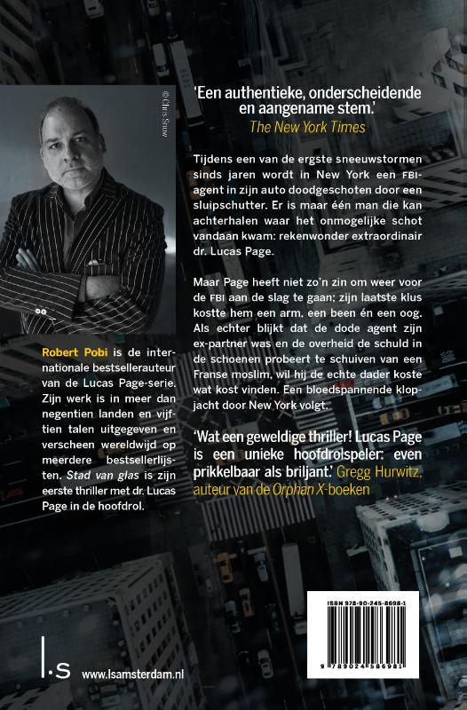 Achterkant van Stad van glas