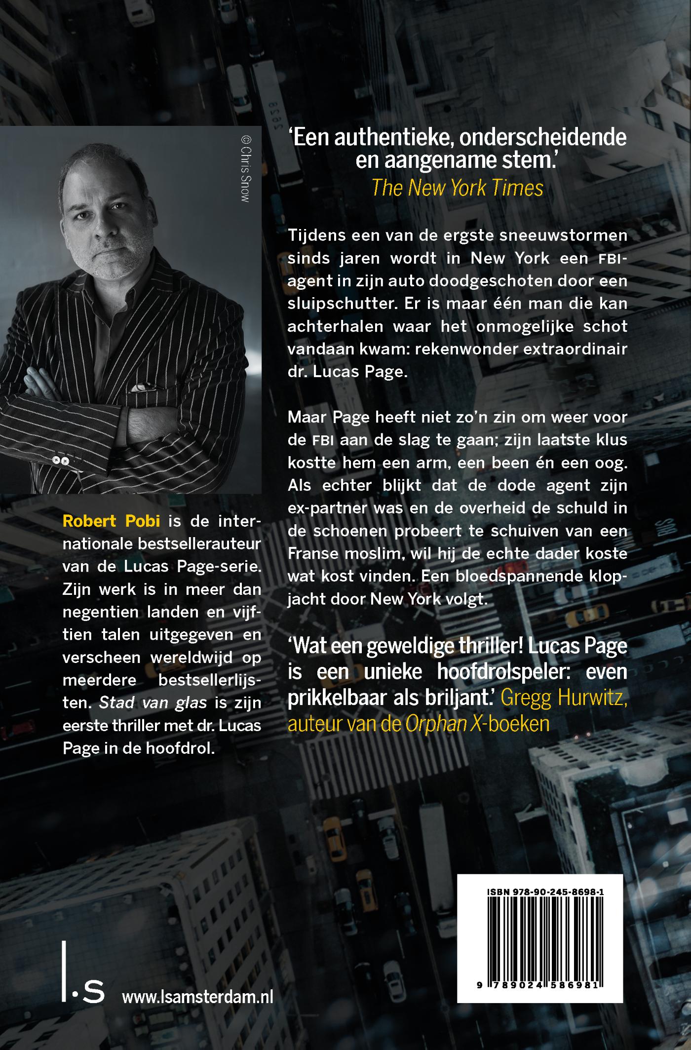 Achterkant van Stad van glas