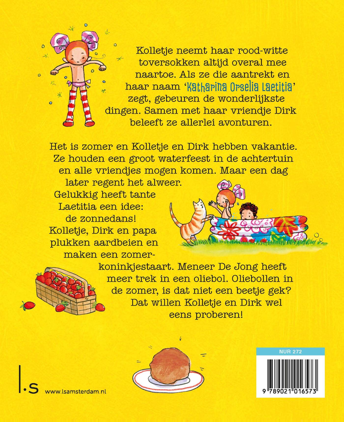 Achterkant van Taart met zomerkoninkjes