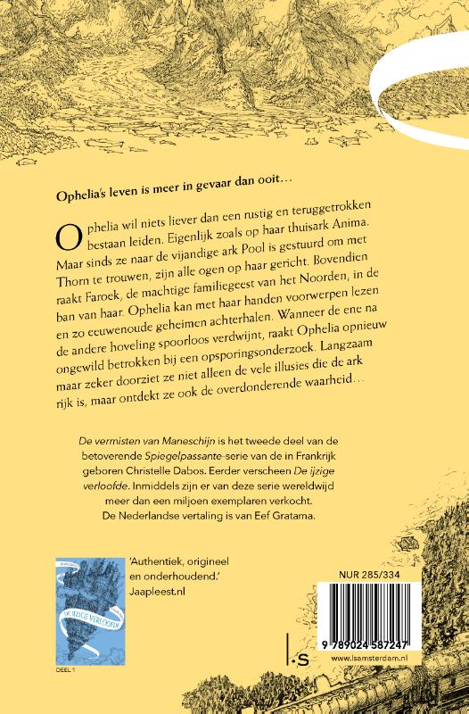 Achterkant van De vermisten van Maneschijn