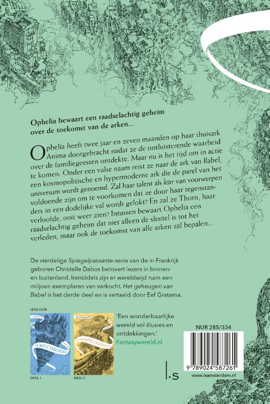Achterkant van Het geheugen van Babel