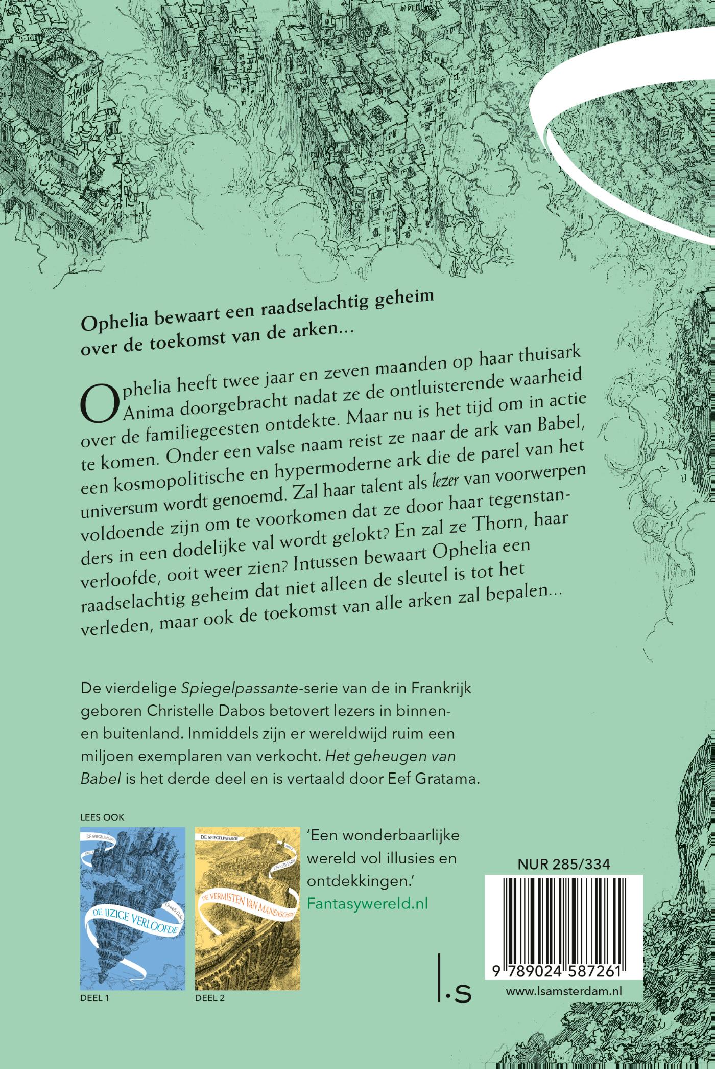 Achterkant van Het geheugen van Babel