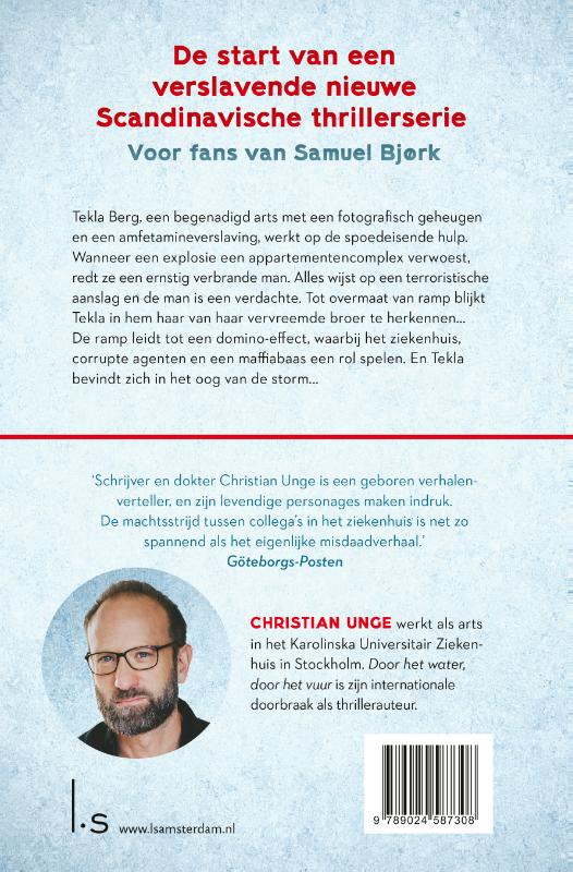 Achterkant van Door het water, door het vuur