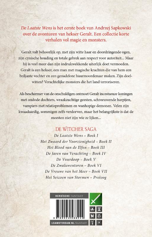 Achterkant van De laatste wens