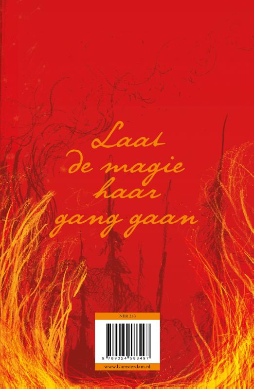 Achterkant van Drie keer kloppen