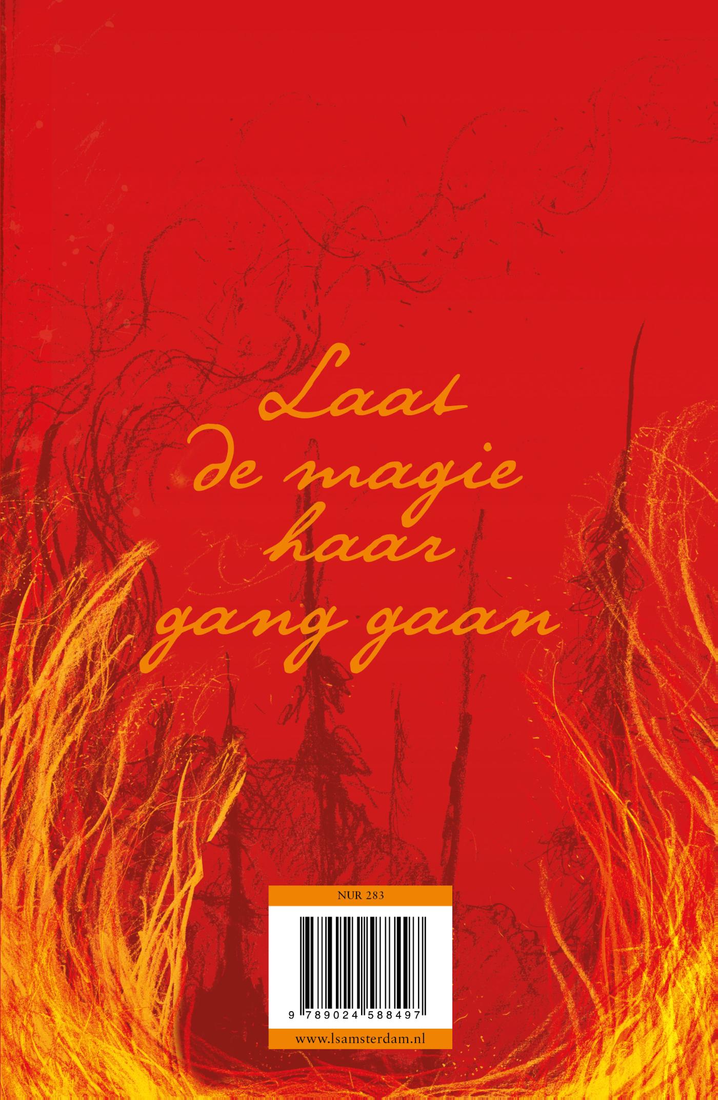 Achterkant van Drie keer kloppen