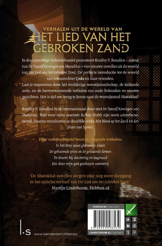 Achterkant van Verhalen uit de wereld van Het Lied van het Gebroken Zand