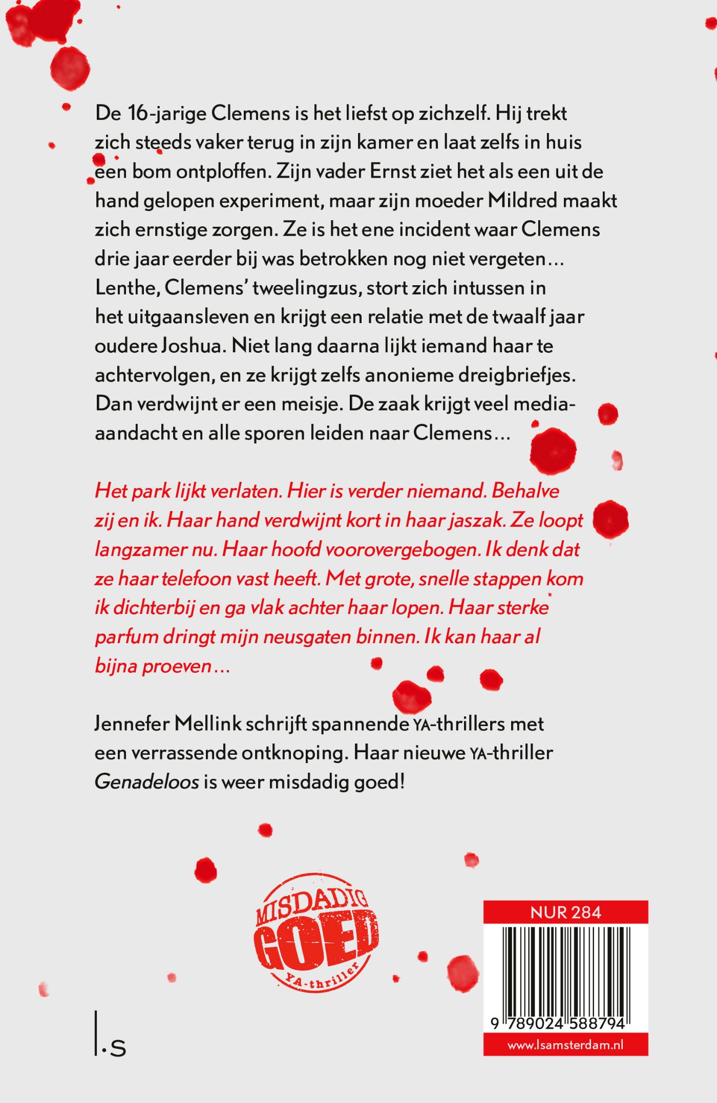 Achterkant van Genadeloos