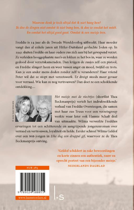 Achterkant van Het meisje met de vlechtjes