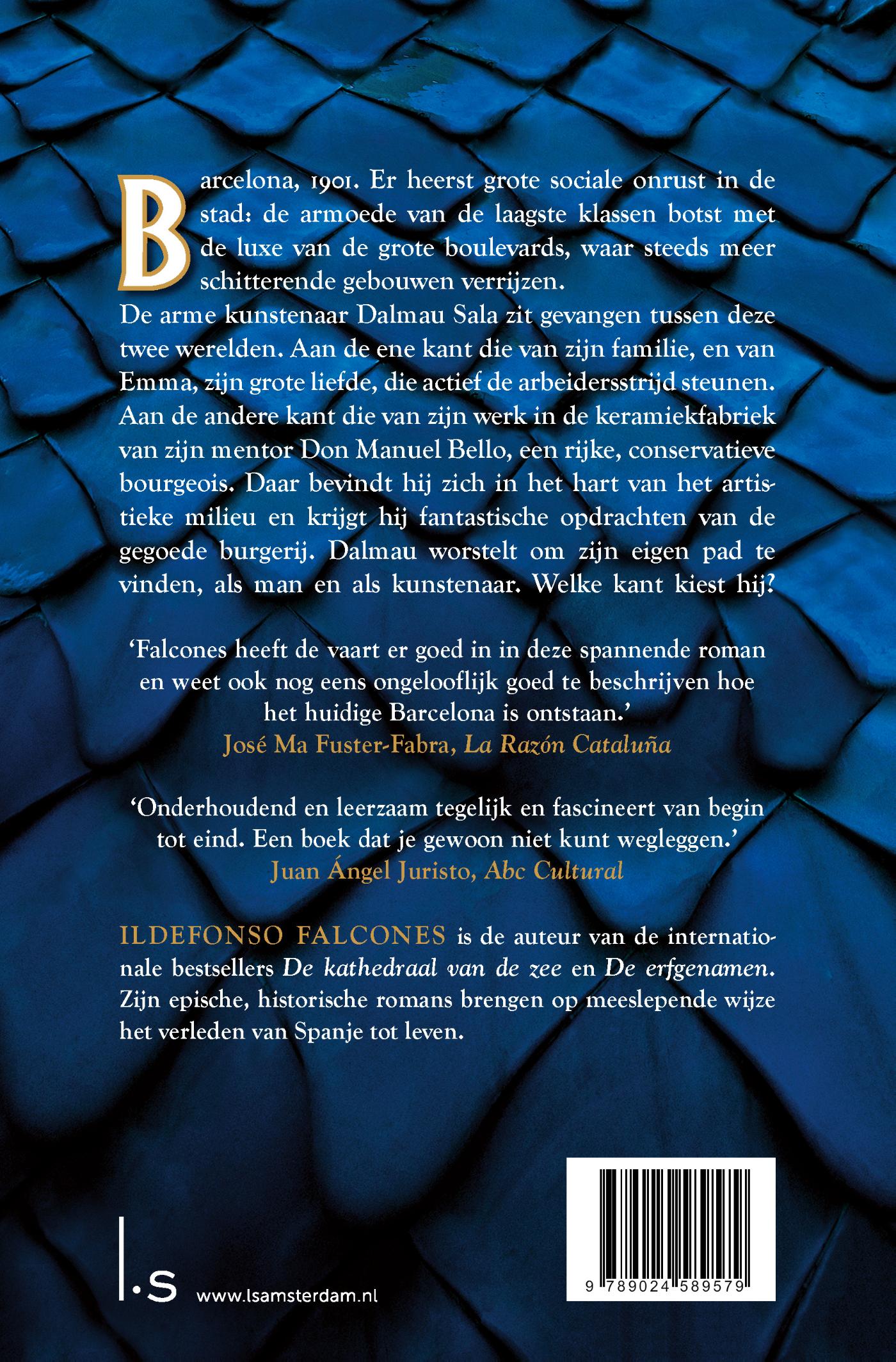 Achterkant van De schilder van Barcelona