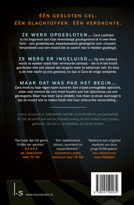 Achterkant van Op slot