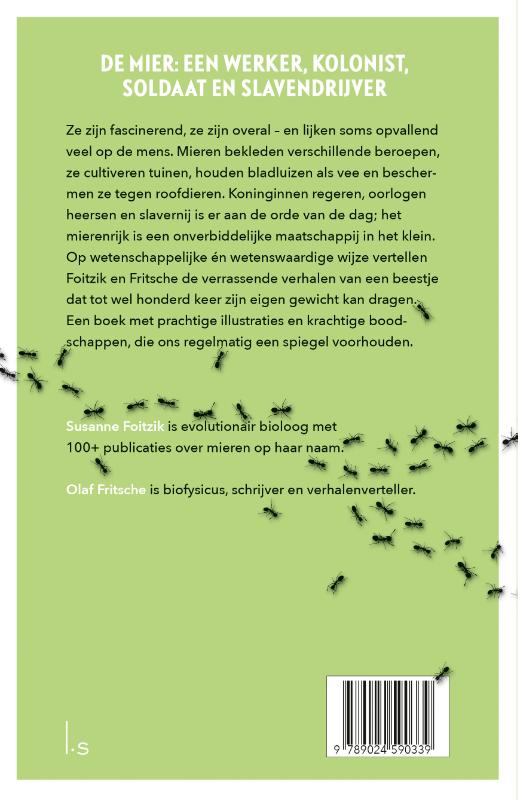 Achterkant van De mierenmaatschappij