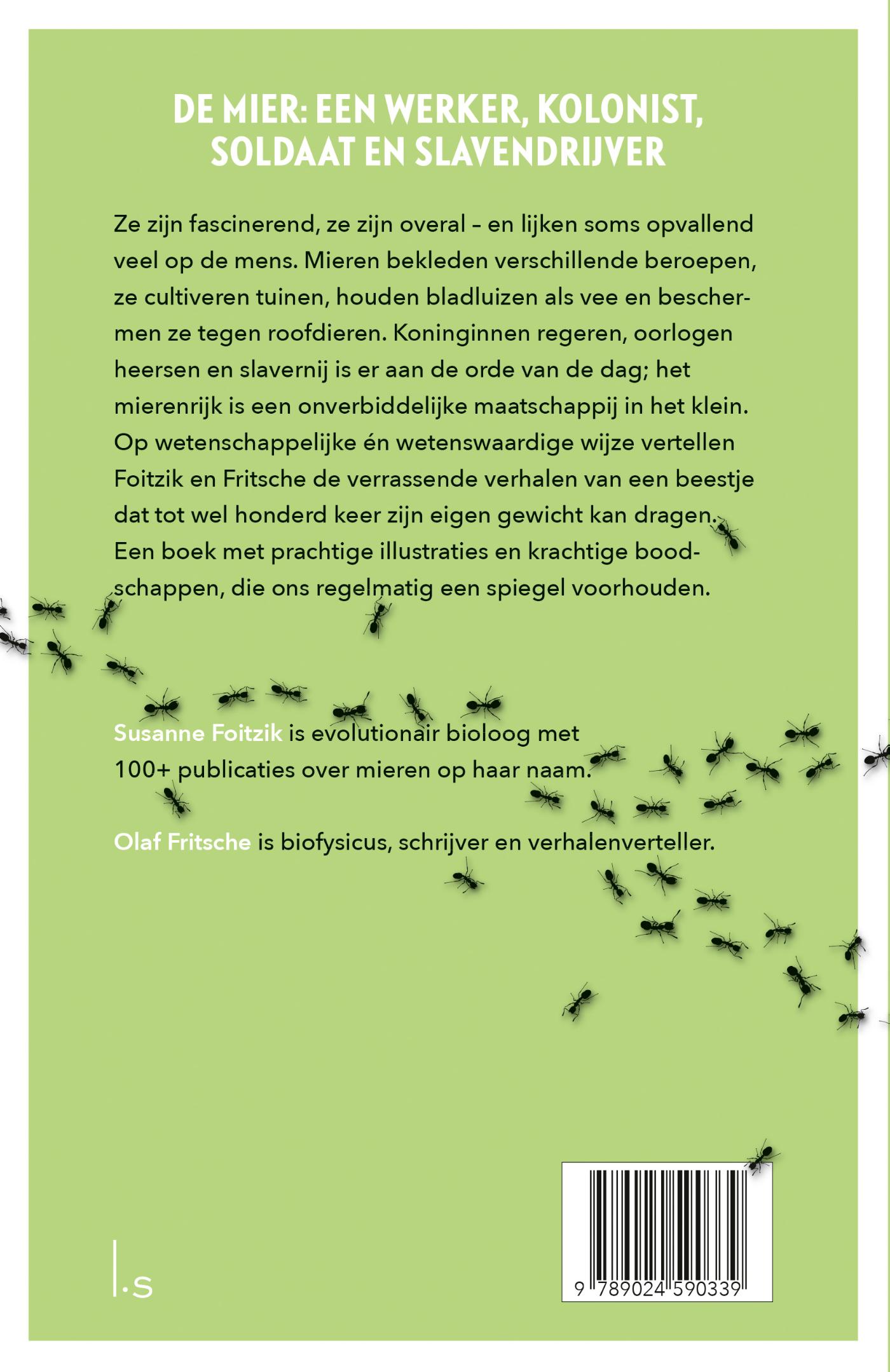 Achterkant van De mierenmaatschappij