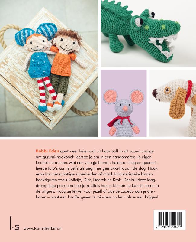 Achterkant van Iedereen kan knuffels haken met Bobbi Eden