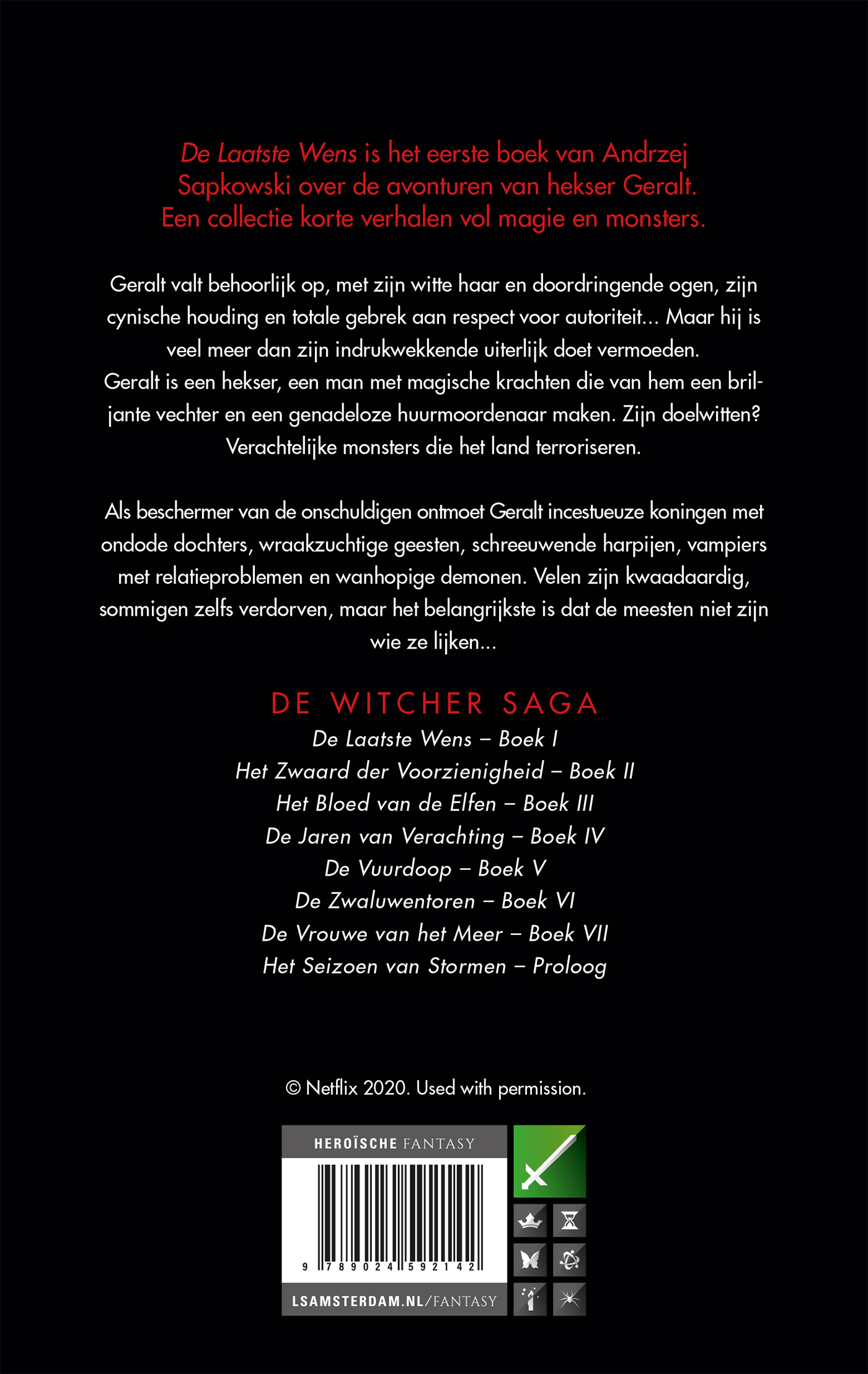 Achterkant van De laatste wens