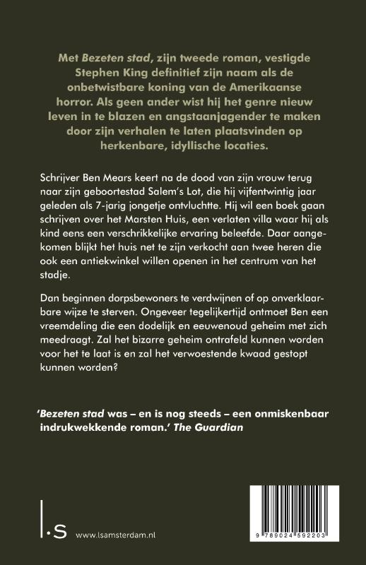Achterkant van Bezeten stad