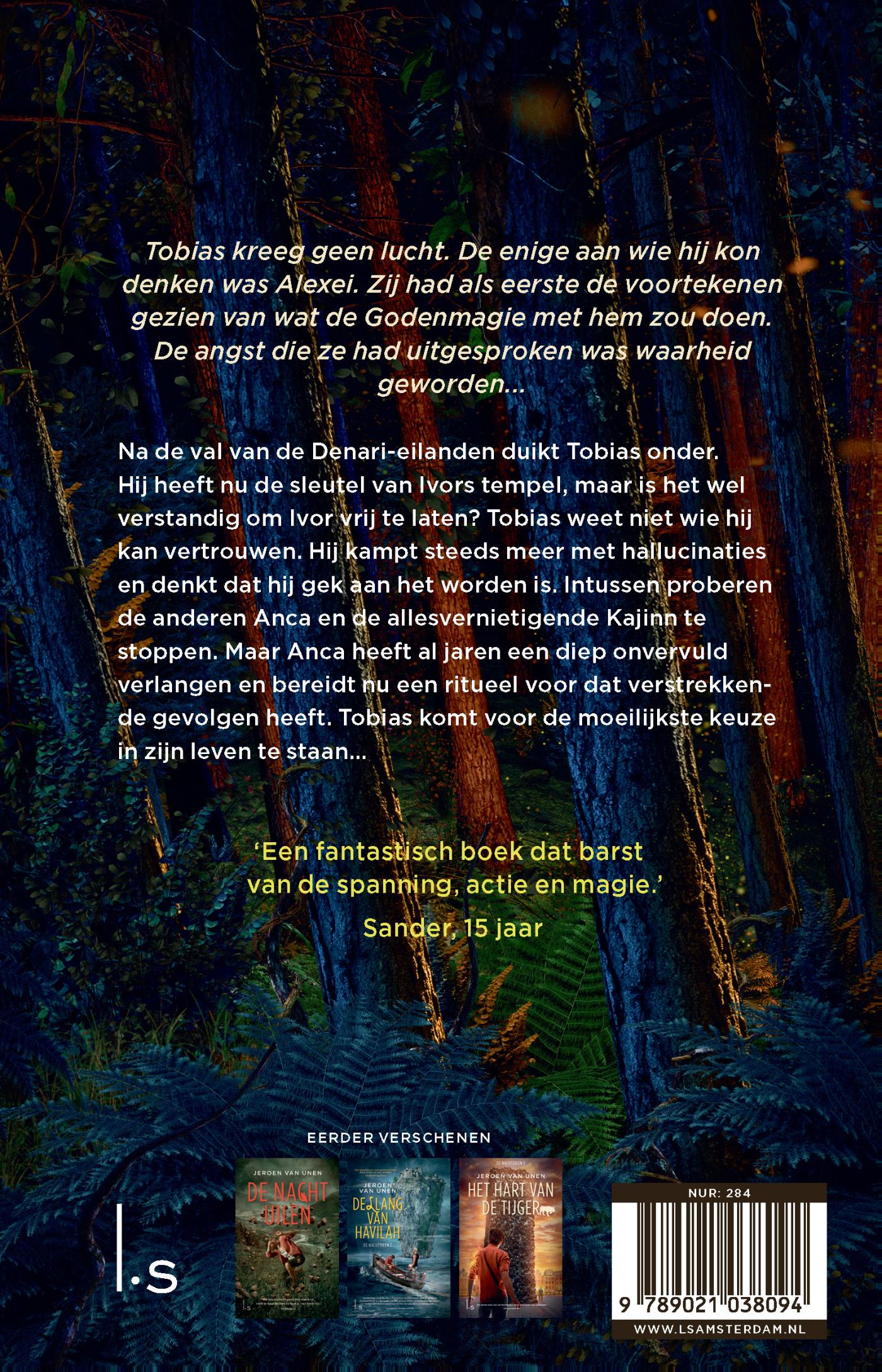 Achterkant van De nacht van de vuurvliegjes