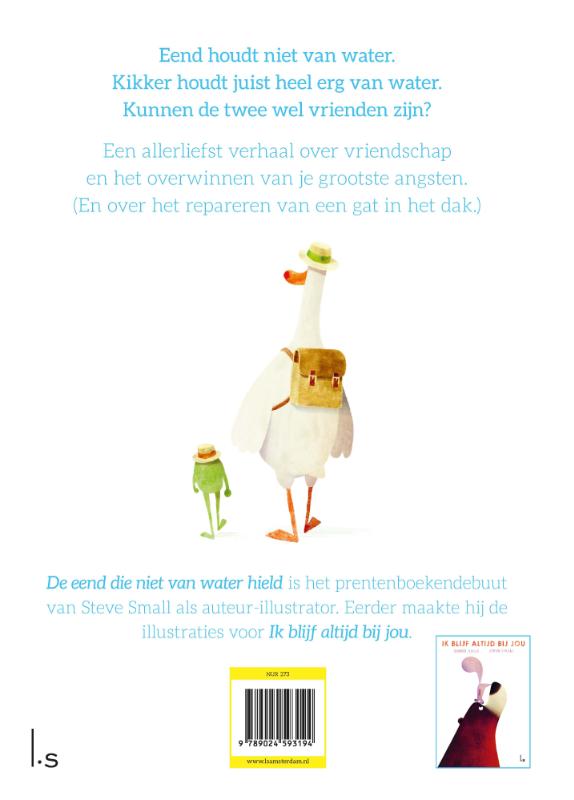 Achterkant van De eend die niet van water hield