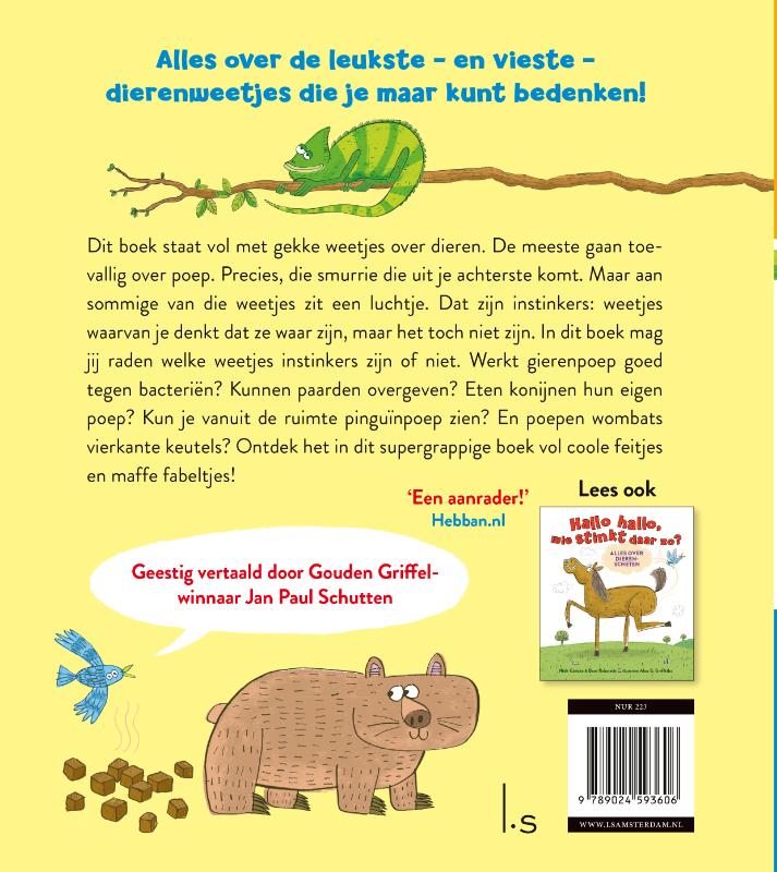 Achterkant van Stinkers of instinkers