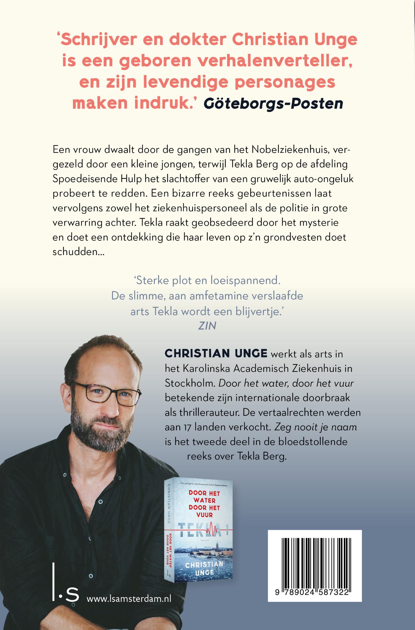 Achterkant van Zeg nooit je naam