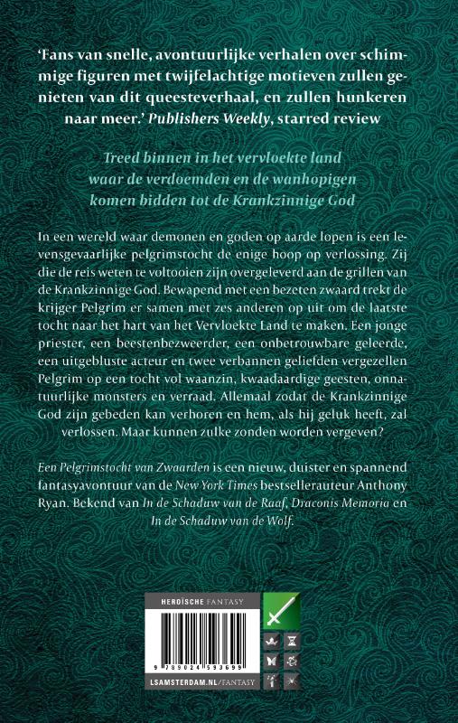 Achterkant van Een Pelgrimstocht van Zwaarden