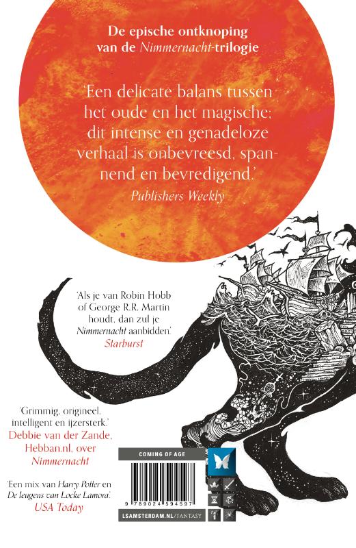Achterkant van Duistere Dageraad