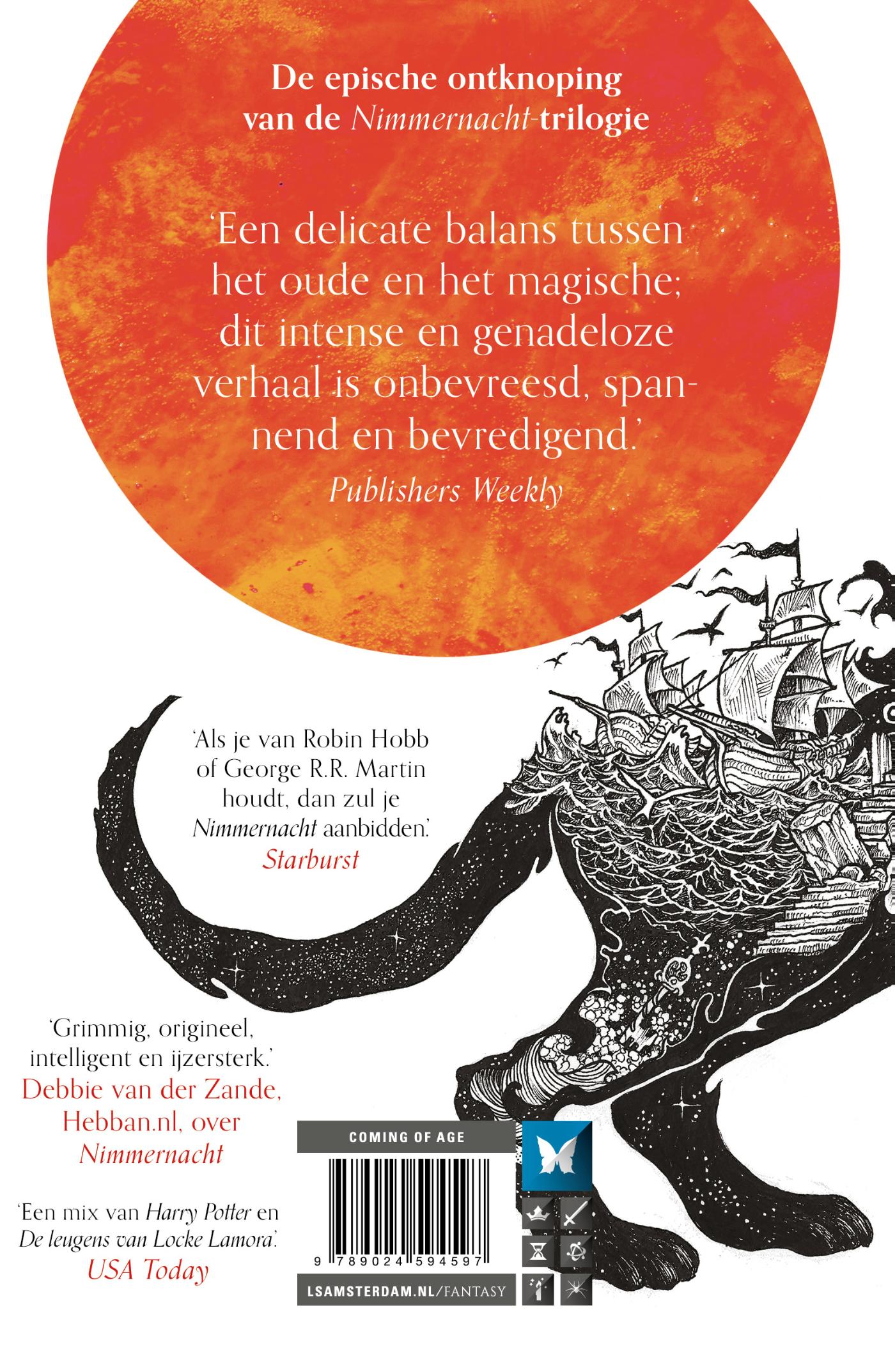 Achterkant van Duistere Dageraad