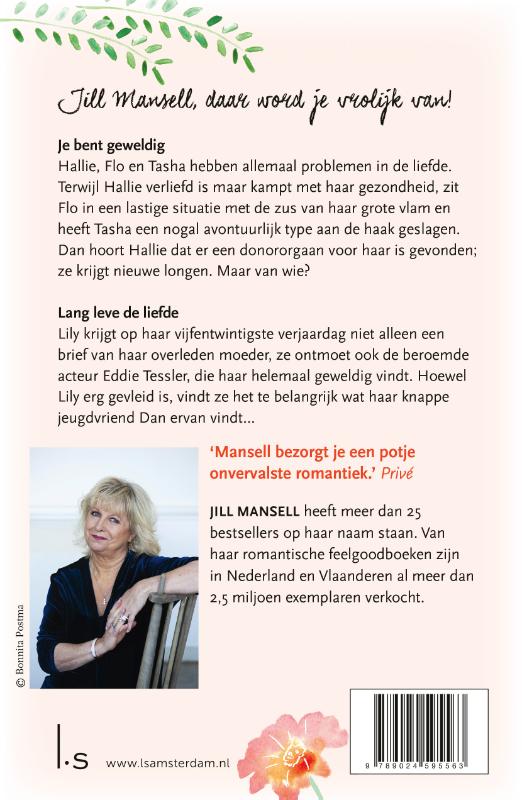 Achterkant van Je bent geweldig & Lang leve de liefde