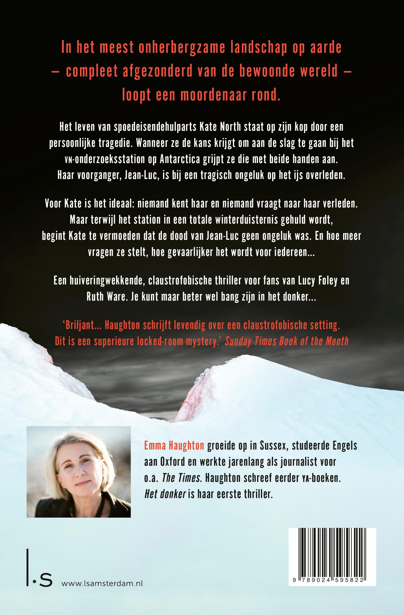 Achterkant van Het donker