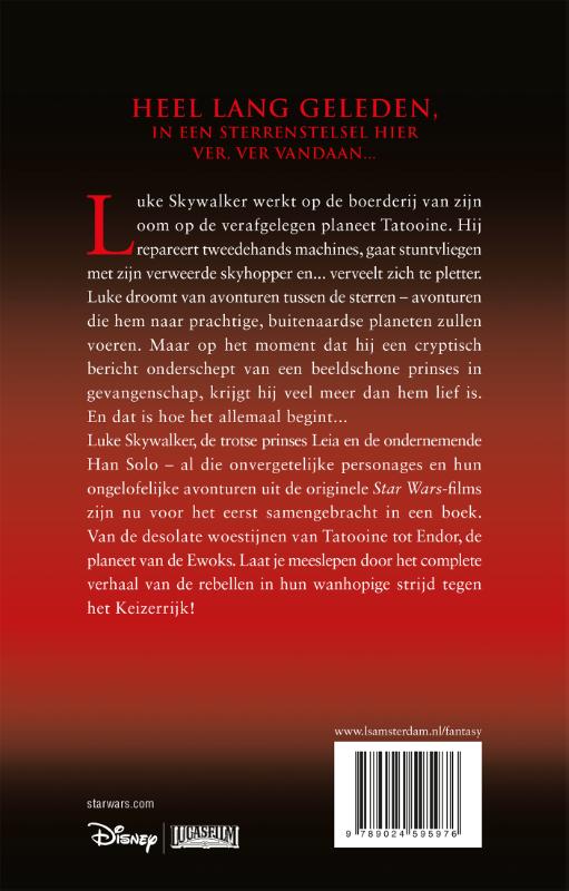 Achterkant van Star Wars Trilogie