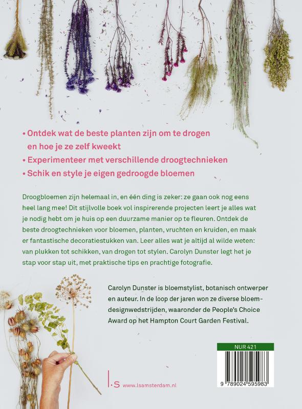 Achterkant van Bloemen drogen & droogbloemen