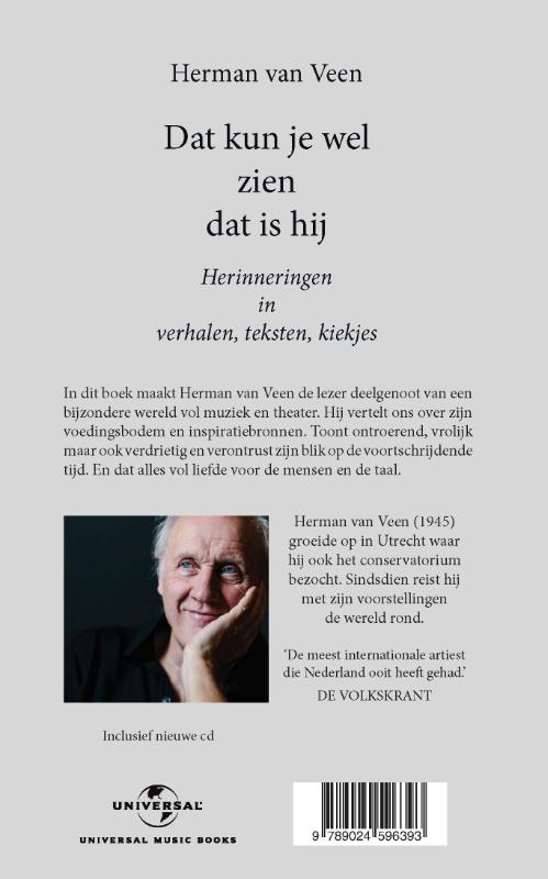 Achterkant van Dat kun je wel zien dat is hij