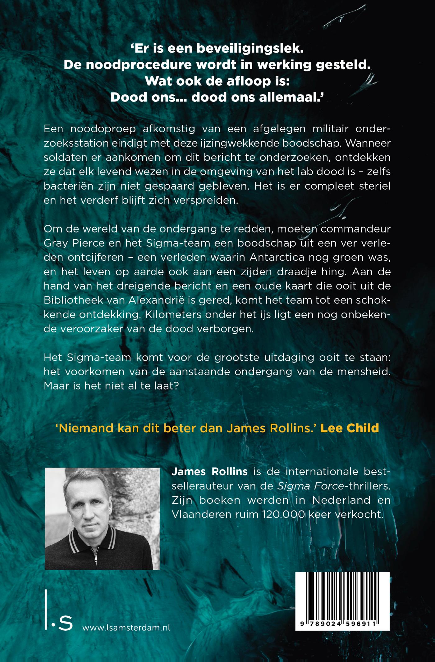 Achterkant van Het zesde uitsterven
