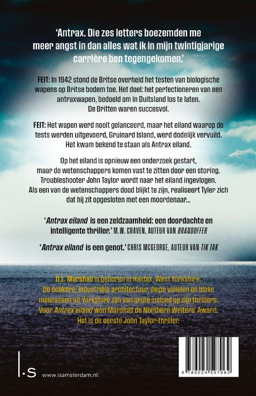Achterkant van Antrax eiland