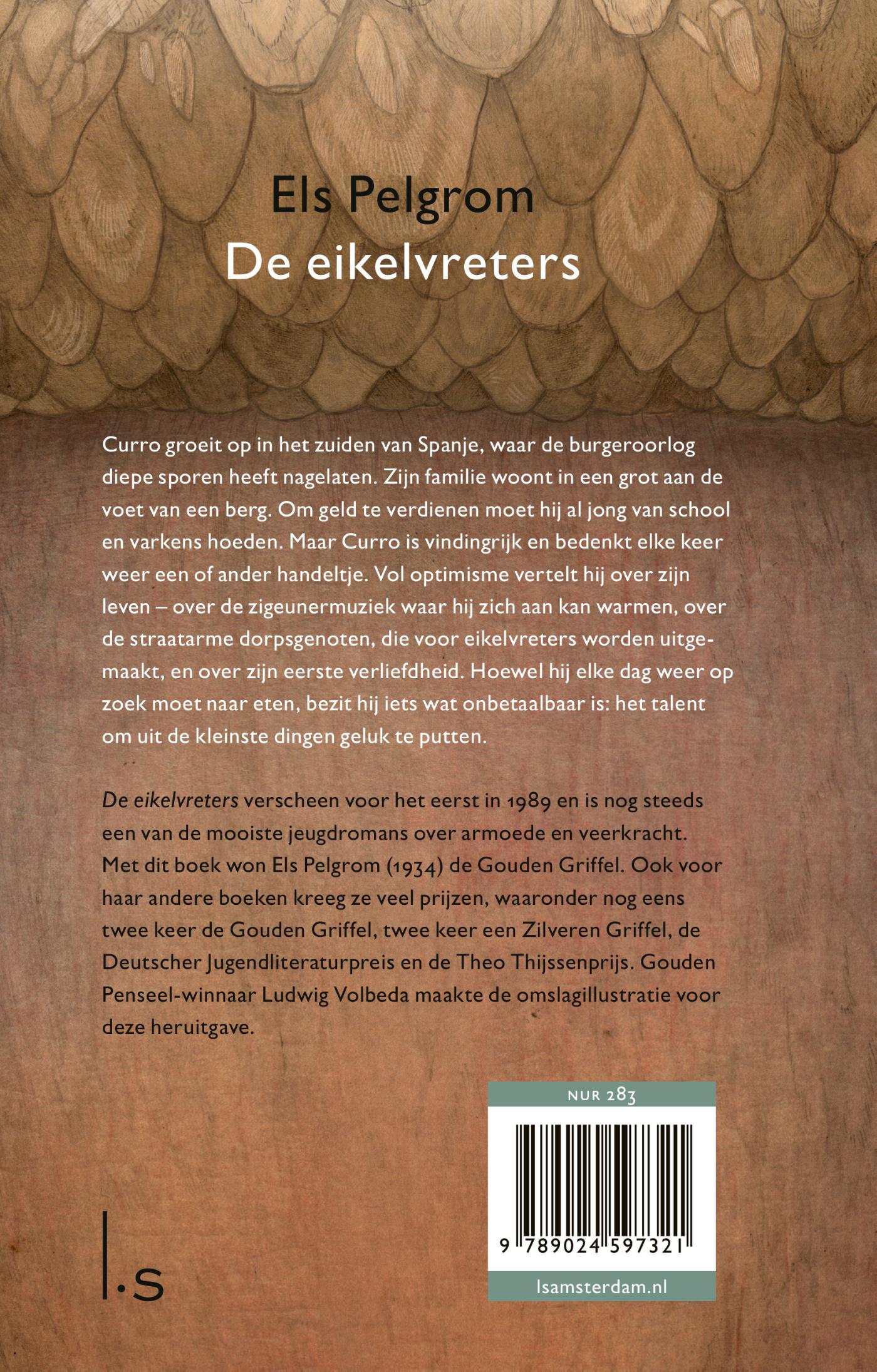 Achterkant van De eikelvreters
