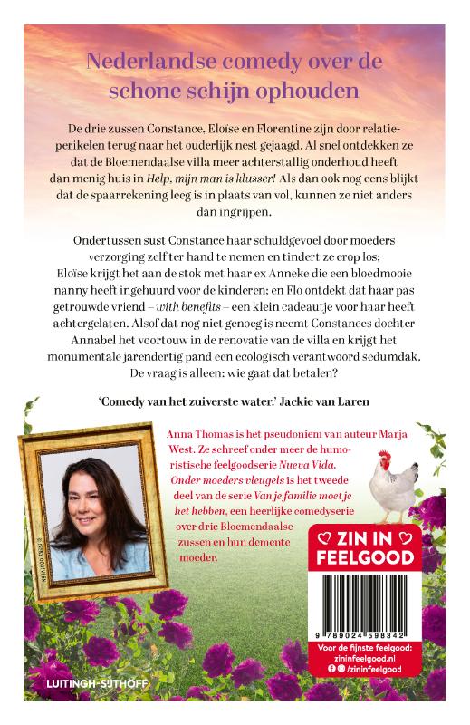 Achterkant van Onder moeders vleugels