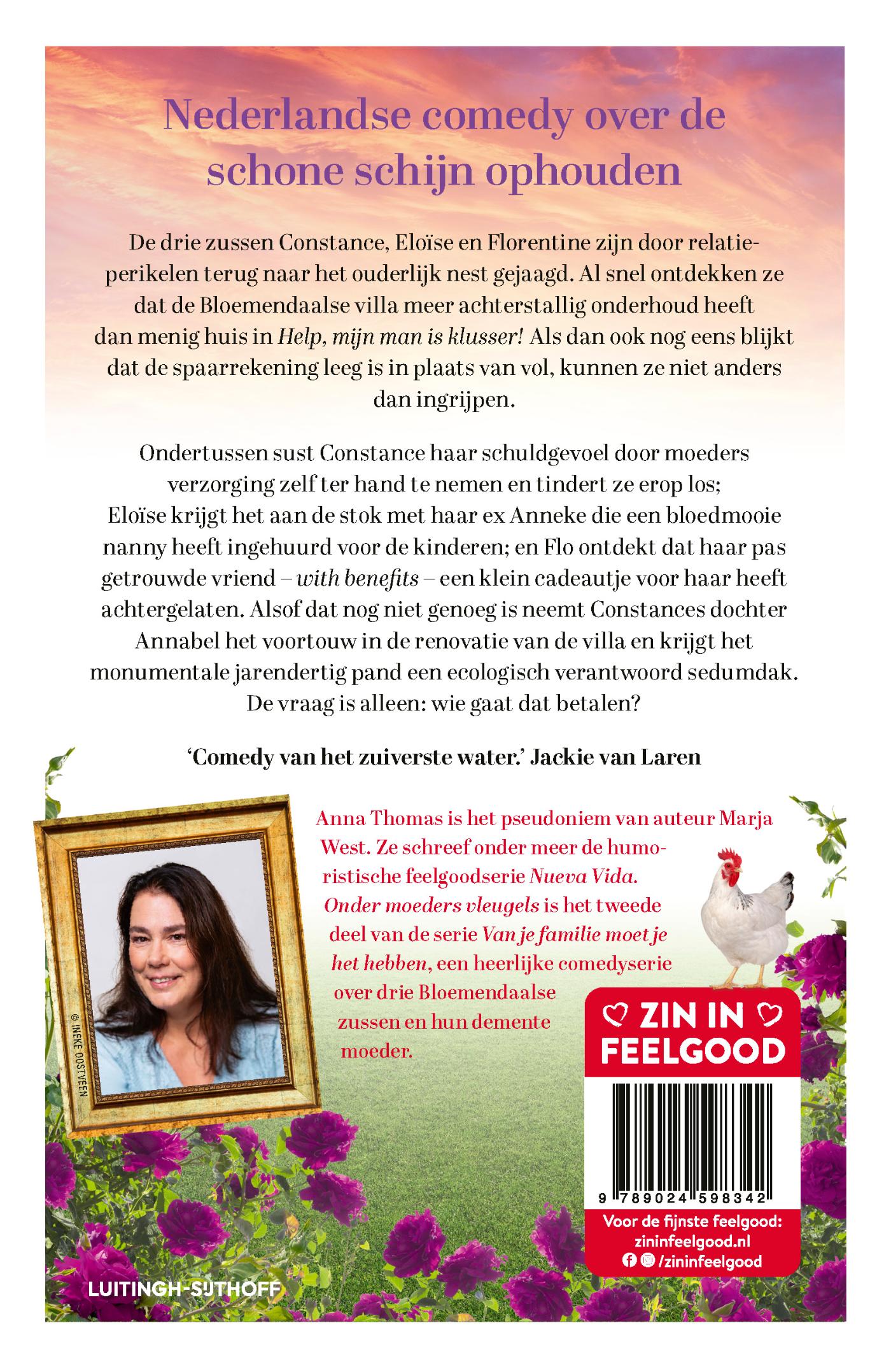 Achterkant van Onder moeders vleugels