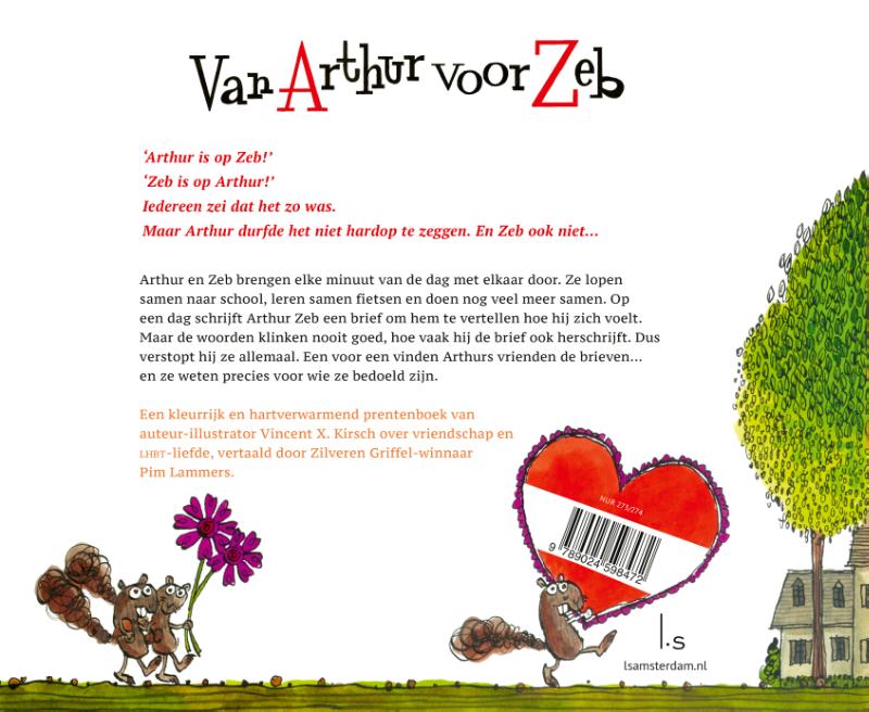 Achterkant van Van Arthur voor Zeb