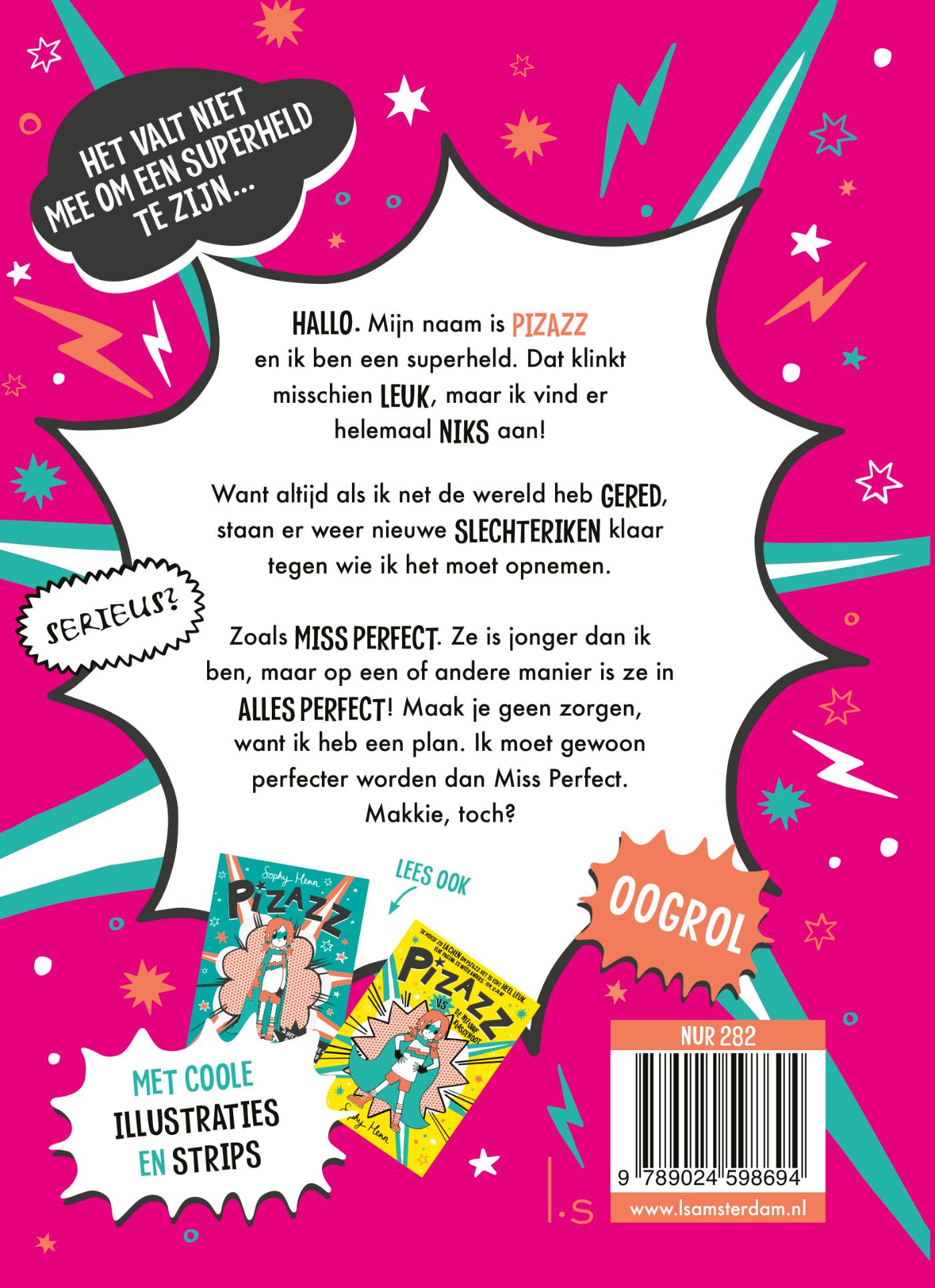 Achterkant van Pizazz vs Miss Perfect