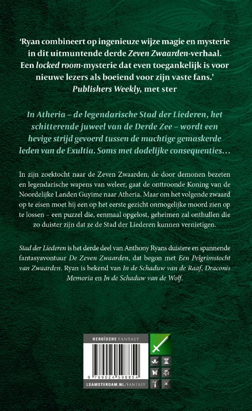 Achterkant van Stad der Liederen