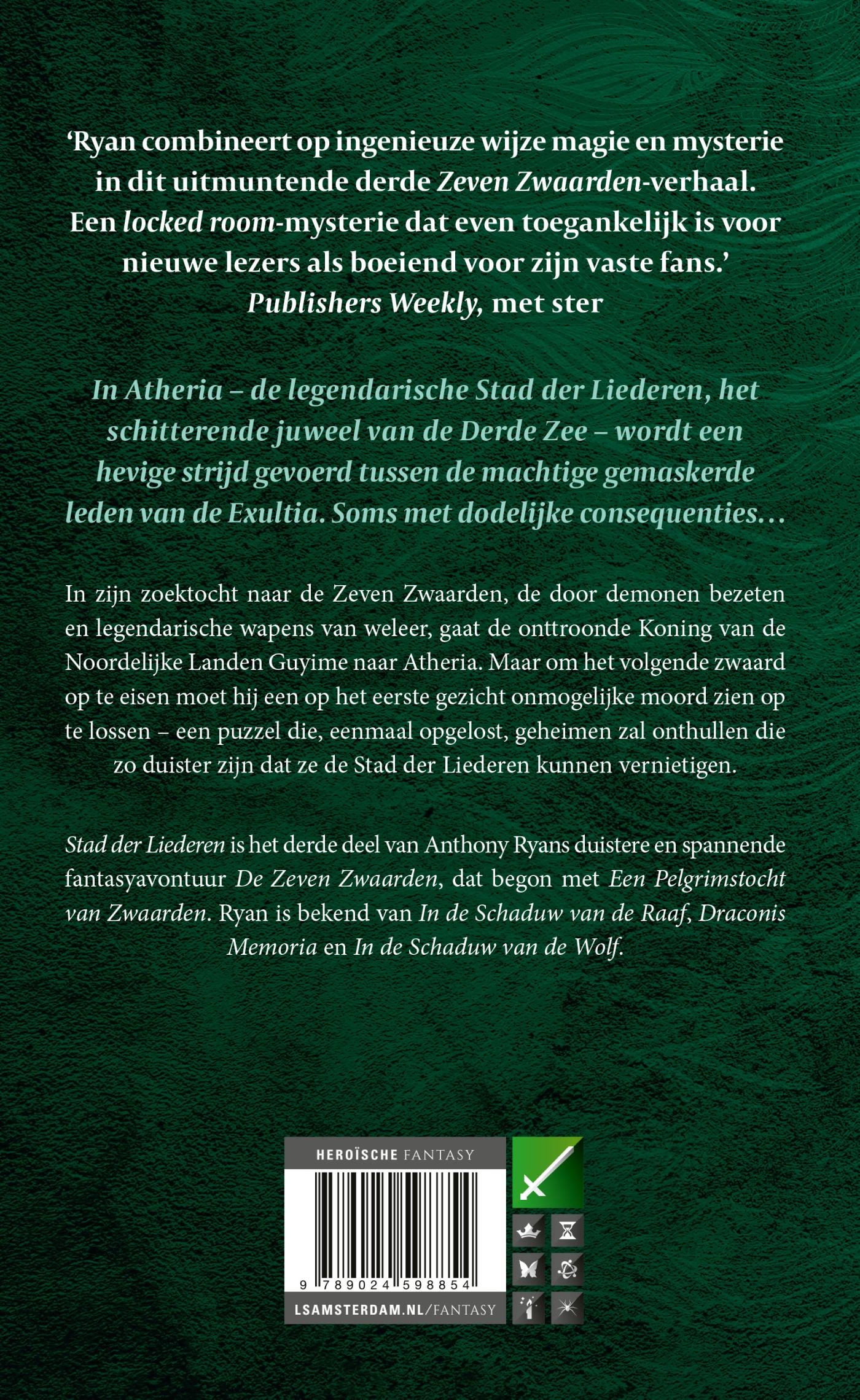 Achterkant van Stad der Liederen