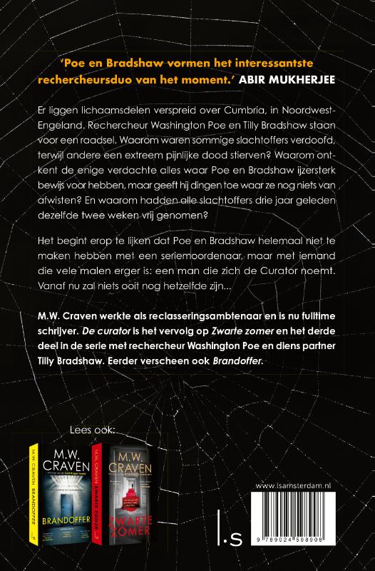Achterkant van De curator