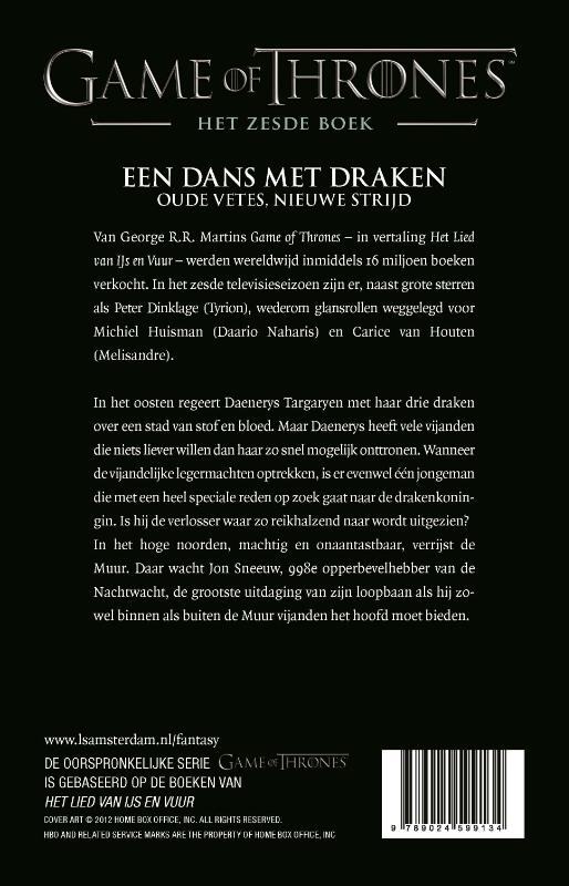 Achterkant van Een dans met draken - Oude vetes, nieuwe strijd