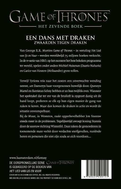Achterkant van Een dans met draken - Zwaarden tegen draken